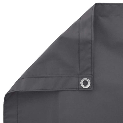 Balkongskärm antracit 75x800 cm 100% polyester oxford
