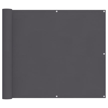 Balkongskärm antracit 90x1000 cm 100% polyester oxford