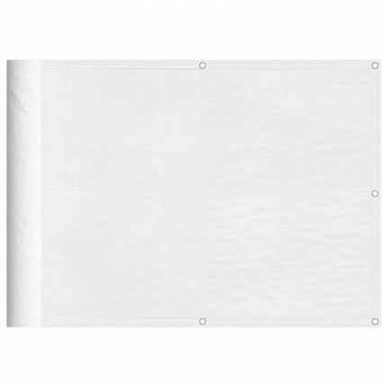 Balkongskärm vit 75x700 cm 100% polyester oxford