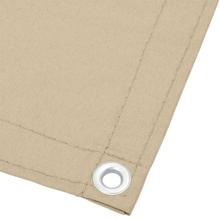 Balkongskärm beige 75x1000 cm 100% polyester oxford