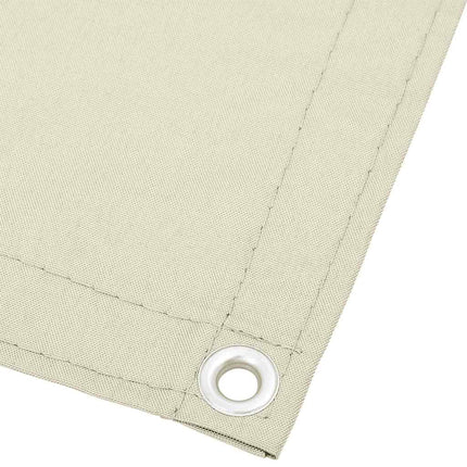 Balkongskärm gräddvit 120x800 cm 100% polyester oxford