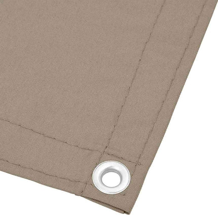 Balkongskärm taupe 75x700 cm 100% polyester oxford