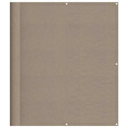 Balkongskärm taupe 120x800 cm 100% polyester oxford