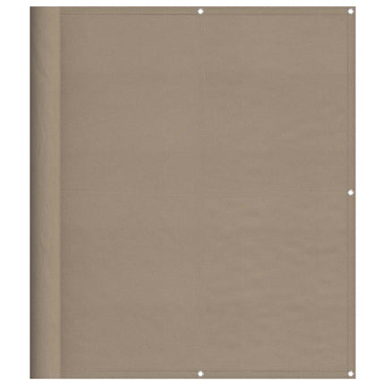 Balkongskärm taupe 120x1000 cm 100% polyester oxford