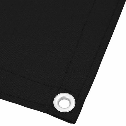 Balkongskärm svart 75x700 cm 100% polyester oxford