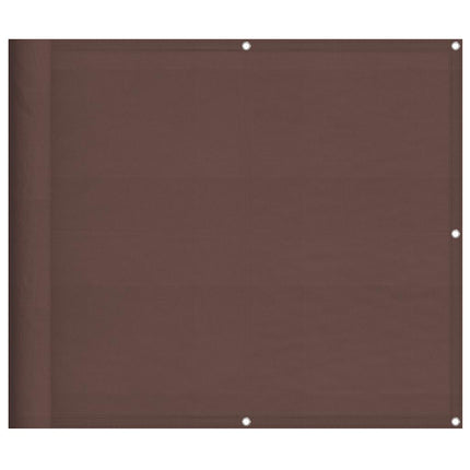 Balkongskärm brun 90x800 cm 100% polyester oxford