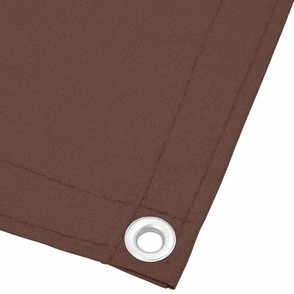 Balkongskärm brun 90x800 cm 100% polyester oxford