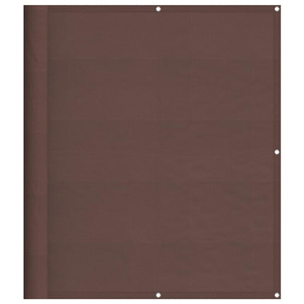 Balkongskärm brun 120x800 cm 100% polyester oxford
