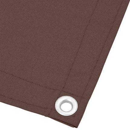 Balkongskärm brun 120x800 cm 100% polyester oxford