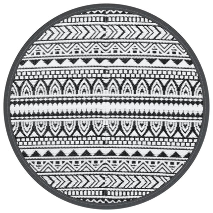 Utomhusmatta ARAKIL svart Ø160 cm PP