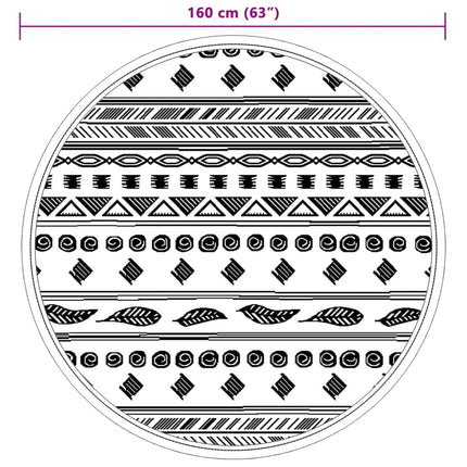 Utomhusmatta ARAKIL grå Ø160 cm PP