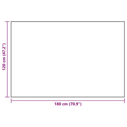 Utomhusmatta ARAKIL vit och svart 120x180 cm PP