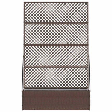 Trädgårdsspira planterare Brun 105 x 30 x 170 cm Metall