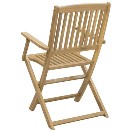 Hopfällbara trädgårdsstolar 2 st 54x61x88 cm massiv akacia
