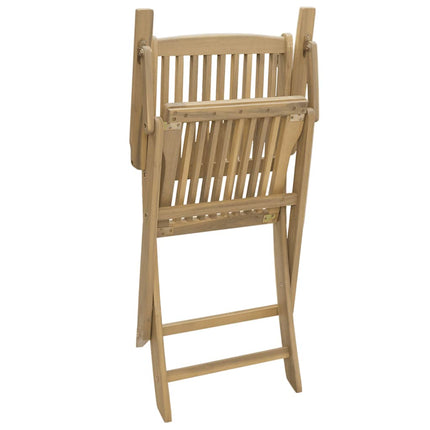 Hopfällbara trädgårdsstolar 4 st 54x61x88 cm massiv akacia