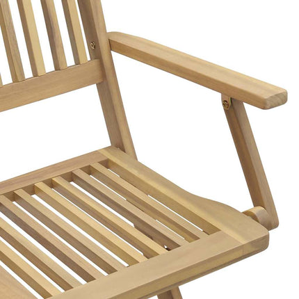 Hopfällbara trädgårdsstolar 4 st 54x61x88 cm massiv akacia