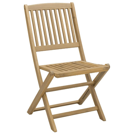 Hopfällbara trädgårdsstolar 2 st 44x50x88 cm massiv akacia