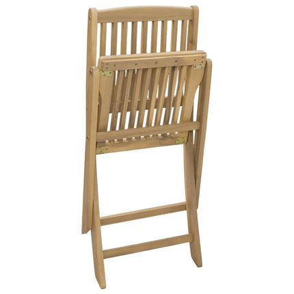 Hopfällbara trädgårdsstolar 4 st 44x50x88 cm massivt akaciaträ