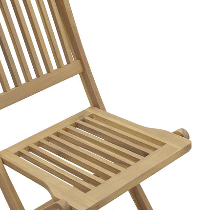 Hopfällbara trädgårdsstolar 4 st 44x50x88 cm massivt akaciaträ