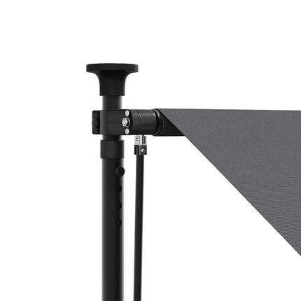 Markis infällbar antracit 350x150 cm tyg och stål
