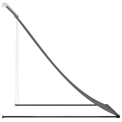 Markis infällbar antracit 150x150 cm tyg och stål