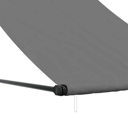 Markis infällbar antracit 150x150 cm tyg och stål