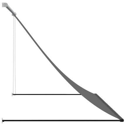 Markis infällbar antracit 250x150 cm tyg och stål