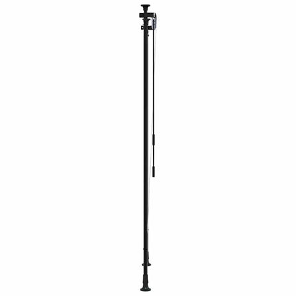 Rullgardin utomhus blå och vit 100x270 cm tyg&stål