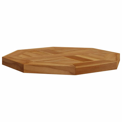 Bordsskiva 40x40x2,5 cm åttakantig massiv teak
