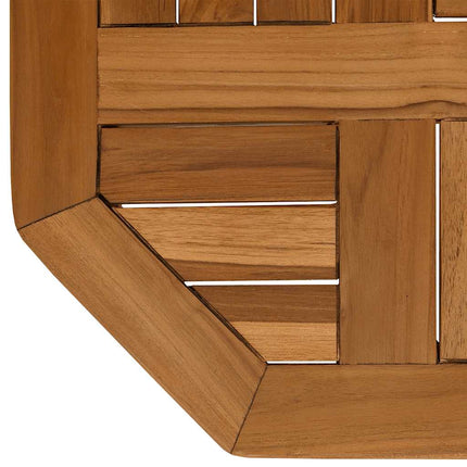 Bordsskiva 40x40x2,5 cm åttakantig massiv teak