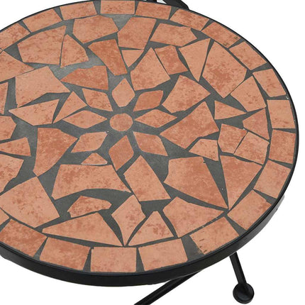 Caféset mosaik terrakotta järn och keramik