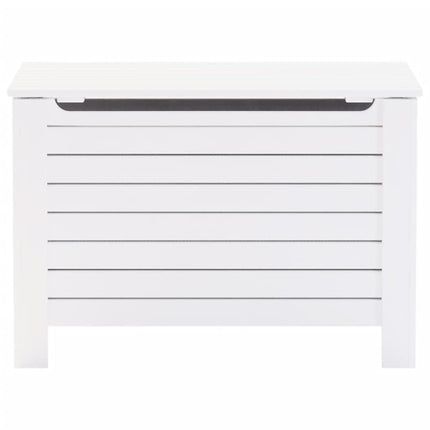 Förvaringslåda med lock RANA vit 100x49x54 cm massiv furu
