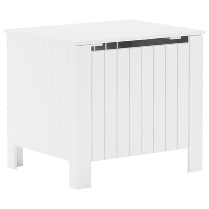 Förvaringslåda med lock RANA vit 60x49x54 cm massiv furu