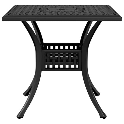 Caféset 3 delar gjuten aluminium svart