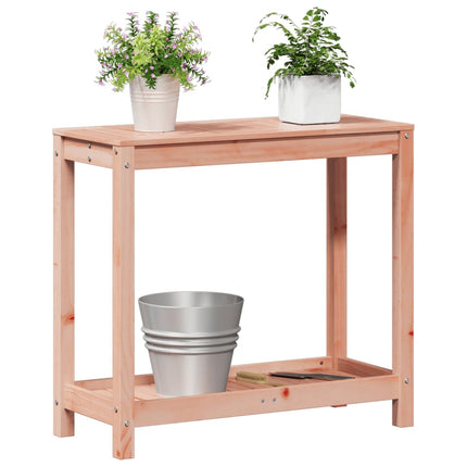 Växtbord med hylla 82,5x35x75 cm massivt douglasträ