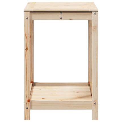 Växtbord med hylla 82,5x50x75 cm massivt furu
