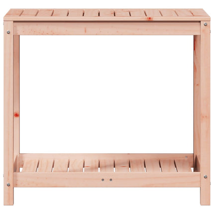 Växtbord med hylla 82,5x50x75 cm massivt douglasträ