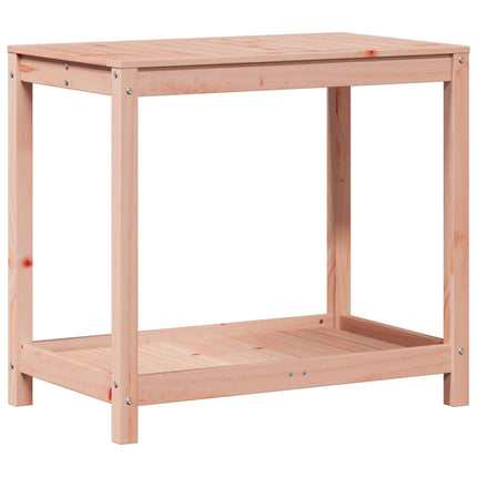 Växtbord med hylla 82,5x50x75 cm massivt douglasträ