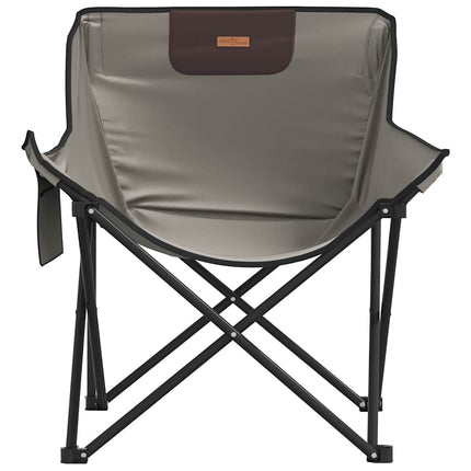 Campingstolar med ficka fällbar 2 st grå