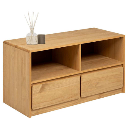 Tv-bänk SAUDA ek 99x43x55 cm massiv furu