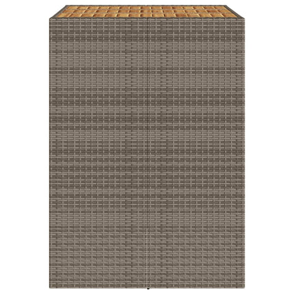 Trädgårdsbord med akaciaträ grå 105x80x110 cm konstrotting