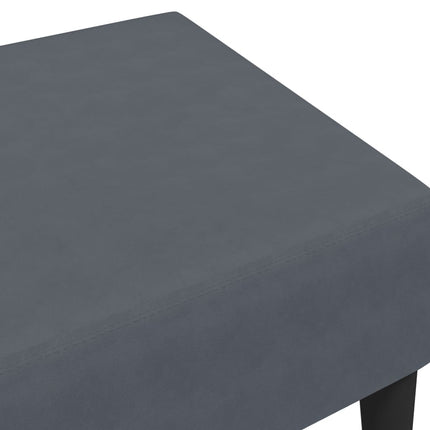 Fotpall mörkgrå 77x55x31 cm sammet