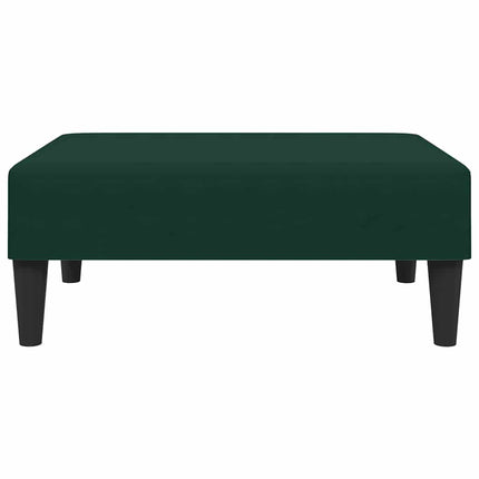 Fotpall mörkgrön 77x55x31 cm sammet