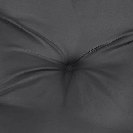 Stolsdynor högt ryggstöd 2 st melerad antracit 120x50x7 cm tyg
