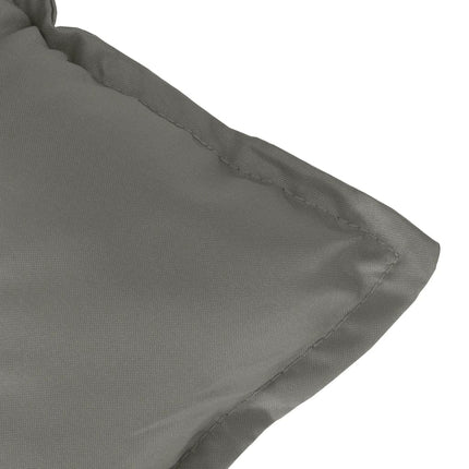 Stolsdynor högt ryggstöd 4 st melerad mörkgrå 120x50x7 cm tyg