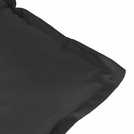 Set med Hög Rygghörn Kuddar 6 pcs Melange svart 120 x 50 x 7 cm