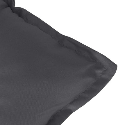 Stolsdynor lågt ryggstöd 4 st melerad antracit 100x50x7 cm tyg