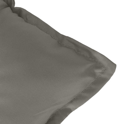 Stolsdynor lågt ryggstöd 2 st melerad mörkgrå 100x50x7 cm tyg