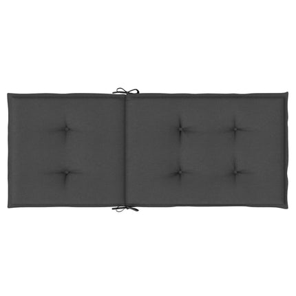 Stolsdynor högt ryggstöd 4 st melerad antracit 120x50x4 cm tyg