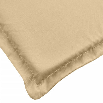 Stolsdynor högt ryggstöd 2 st melerad beige 120x50x4 cm tyg